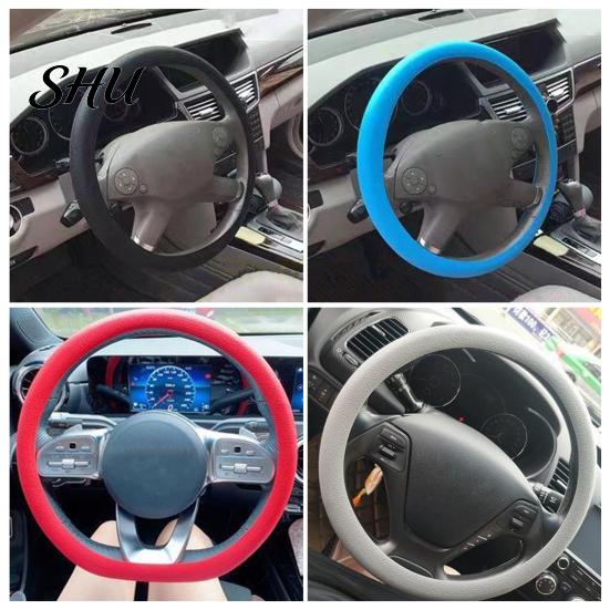 Sunburn Protection For Steering Wheel Universal Silicone Cover Elastic Waterproof High-Quality Car Accessory with Soft Texture Decoration Heat