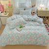 100% Cotton Printed Bedding Set Soft Breathable Duvet Cover With 2 Pillowcases Comfortable Home Textile