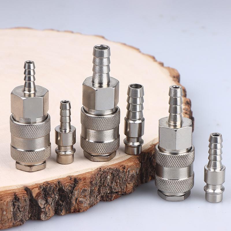 1 Set Pneumatischer Schnellkupplungsstecker 8 mm Europäischer Stil Sh Ph Typ, Für Kompressorschlauch und Werkzeuge
