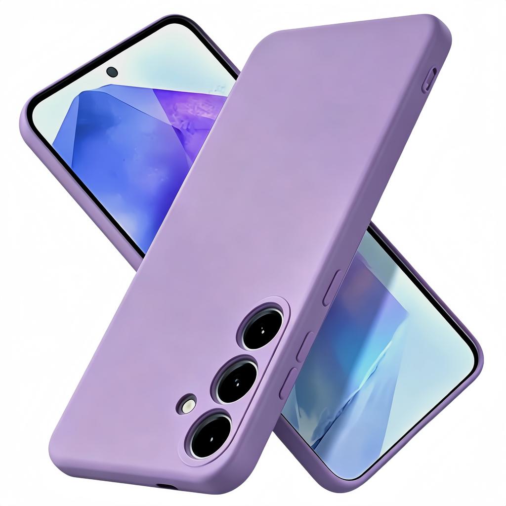 Noble Fashion Solid Colour Shockproof Protective Liquid Silicone Case For Samsung Galaxy A55 5G