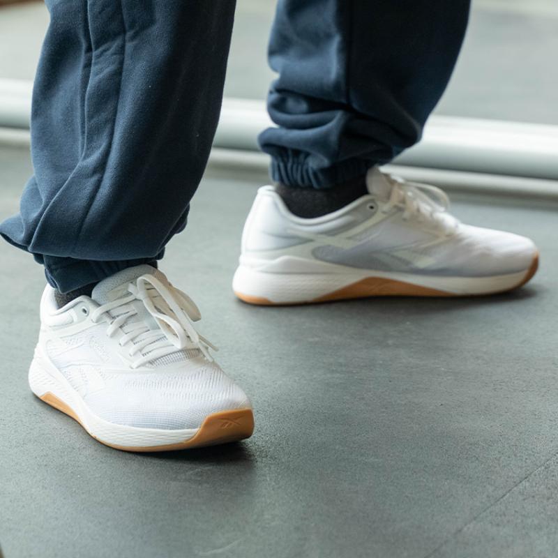 Reebok Women's Nano X5 'White Barely Grey Gum' Sneakers 100238430