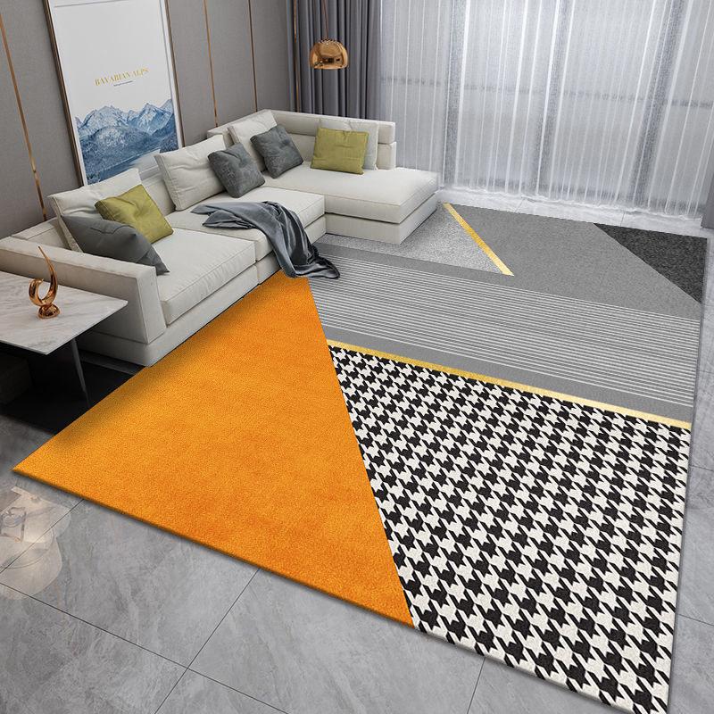 Luxurious Nordic Area Rug: Washable Carpet for Living Room, Bedroom, or Office Sofa and Coffee Table.