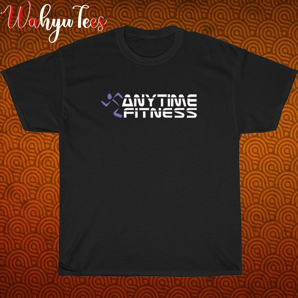 Nové logo Anytime Fitness Černá/Šedá/Námořnická modrá/Bílá Velikost S-5XL Unisexové tričko