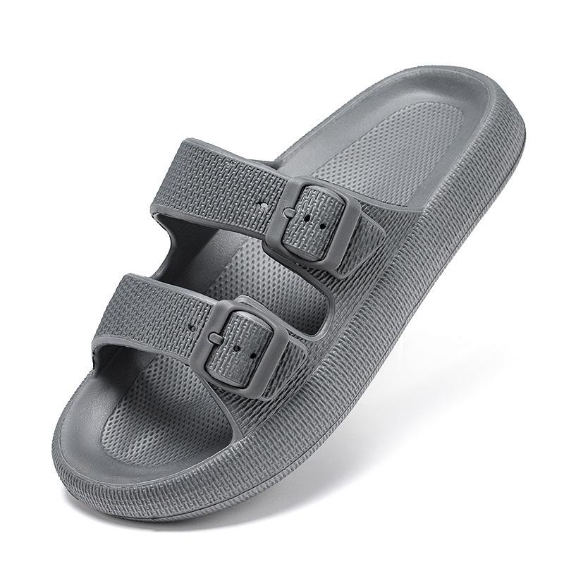 Men's Lightweight Outdoor Beach Slippers - Hole Design, Single Strap, Large Size Sandals