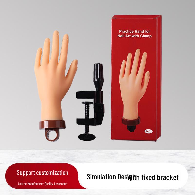 Bendable Male Practice Hand for Nail Art