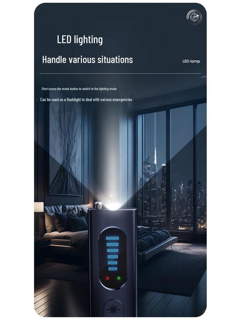 T15 Anti-Spy Camera and GPS Detector with Wireless Signal and Infrared Detection