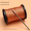 Copper Awl & Curved Needle Set for Shoe Repair - Includes Thousand-Layer Awl, Straight Hook, Waxed Thread, and Detachable Crochet Hook