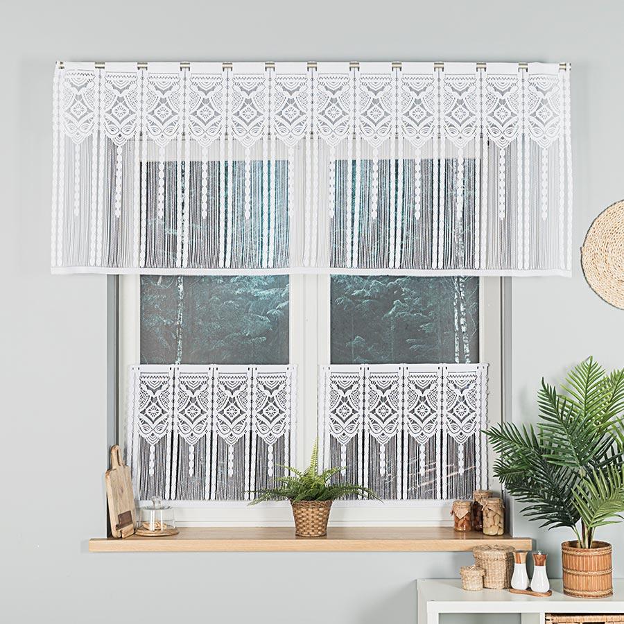 INARA - Ready-made Curtain - 60x50 Cm - White