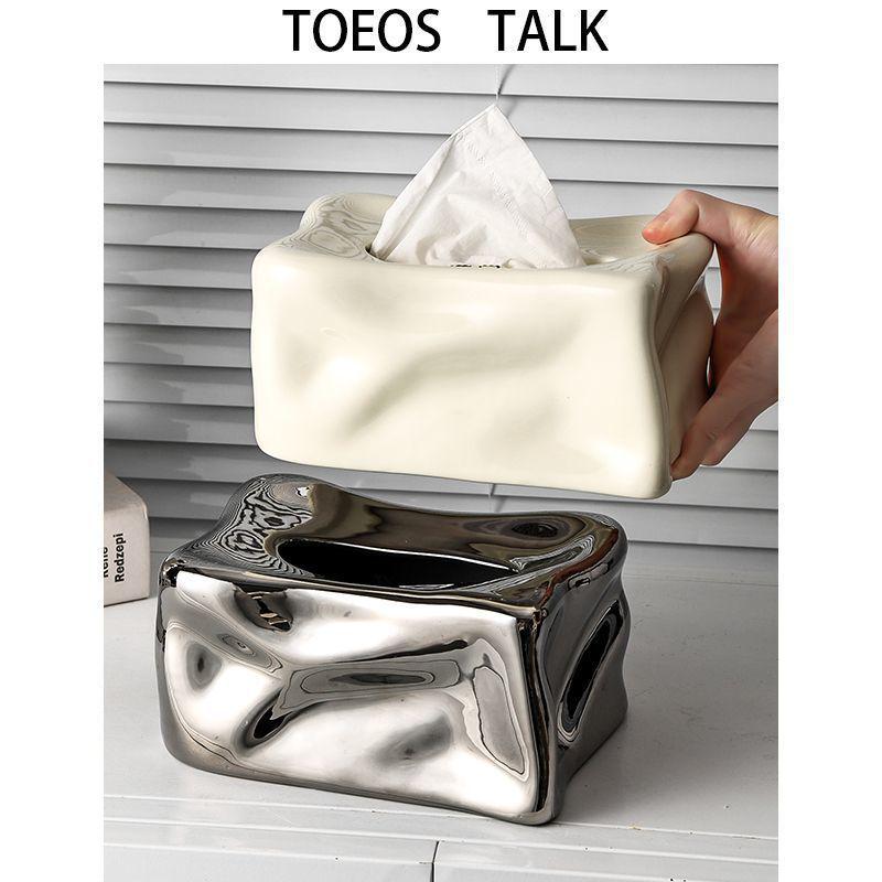 Elegant Ceramic Tissue Box - Luxury Creative Living Room Decor