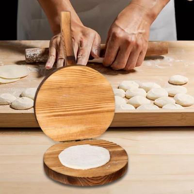 Wooden Tortilla Press Maker Dumpling Wrapper Presser Ergonomic Mexican Tortillera for