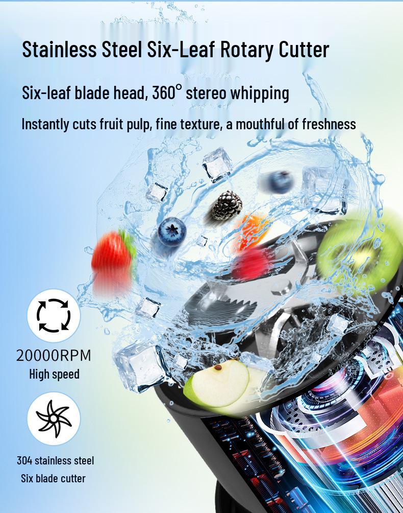 Portable Electric Juicer Cup: Compact Kitchen Blender & Food Processor