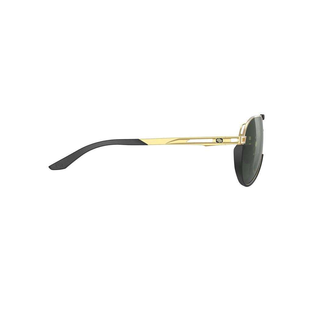 SKYTRAIL Light Gold Shiny Lens Bridge Temple 48mm [RUDYPROJECT] Sunglasses, Frame/Green Lens, Width 58mm, Width 14mm, Length 130mm, Height