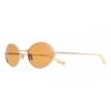 Messy Weekend Nomi Shiny Gold Rich Orange Unisex Sunglasses