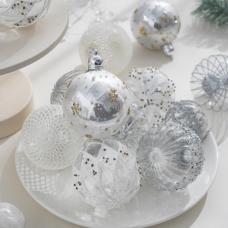 6Pcs/Box 8CM Christmas Balls Decoration Xmas Tree Hanging Ornaments for Party Home Decor New Year Navidad 2026 Gifts Accessories