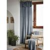 Adjustable Curtain + 8 Clip Rings 140 X 270 Cm "Lysandre" Lyocell The Butterfly Effect - Stone