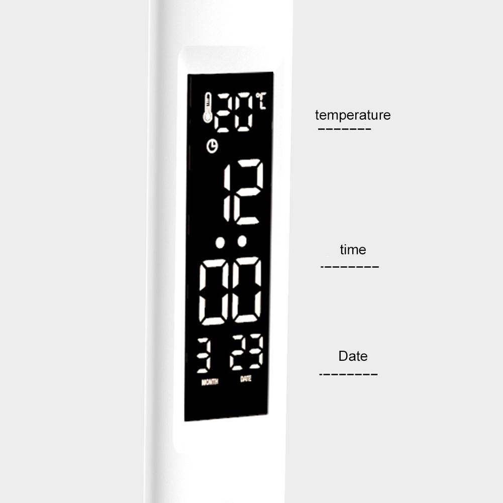 New Led Table Lamp Touch Foldable USB Rechargeable With Alarm Clock Thermometer Dimmable Night Light for Desk Study Reading Lamp