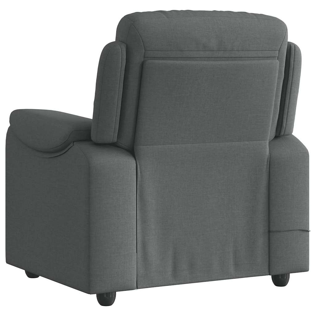 Massage Chair Dark Gray Fabric