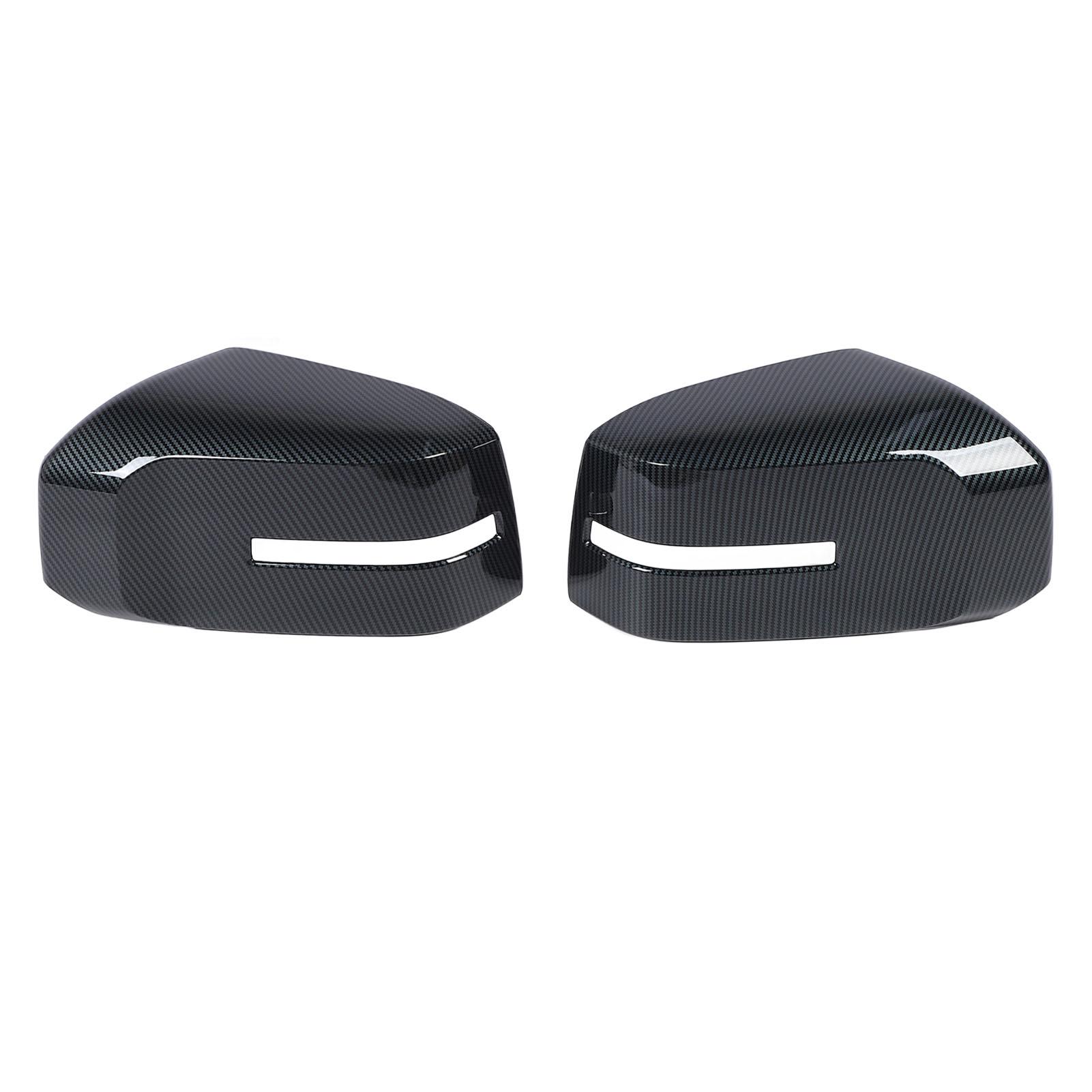 

2PCS Rearview Mirror Cap Left and Right Exterior Rear View Mirror Housing Cap for Triton L200 2023 to 2024 Carbon Fiber