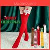 Soft Christmas Over Knee Socks Women's Thigh Stocking Santa Claus Elk Elf