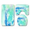 Fashion Painted Toilet Three-Piece Floor Mat Bathroom Door Mat Coffee Table Sand Carpet