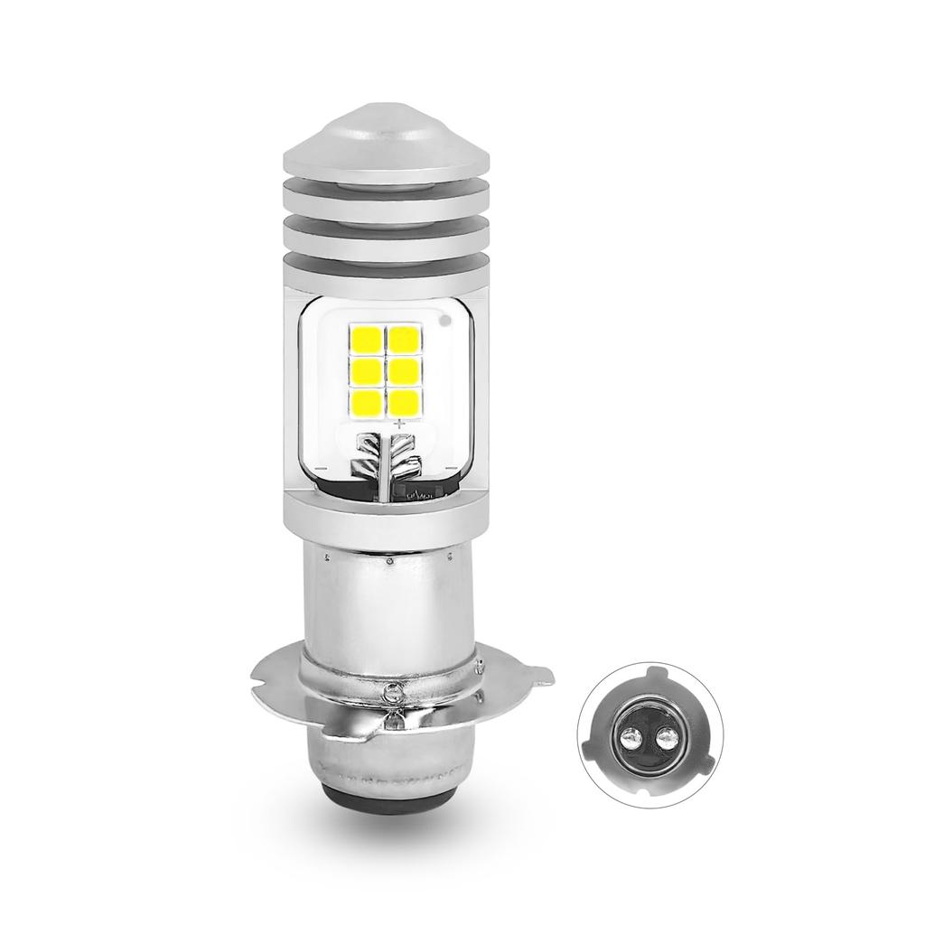 Ammtoo P15D-25-3 (Special) 110° Angle LED Headlight for Motorcycles, LED Bulb, Hi/Lo Switching, Non-Polarity,