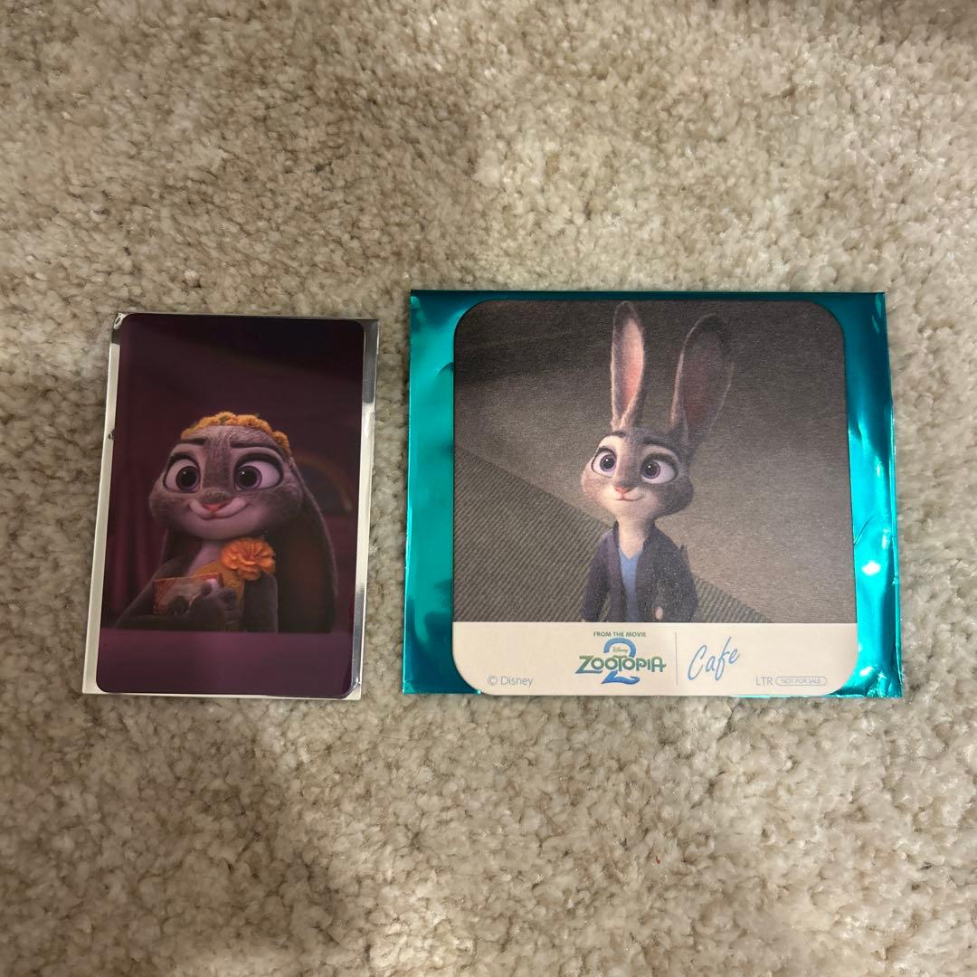 [USED] Zootopia 2 Cafe Bonus: Original Collection Card Coaster - Judy