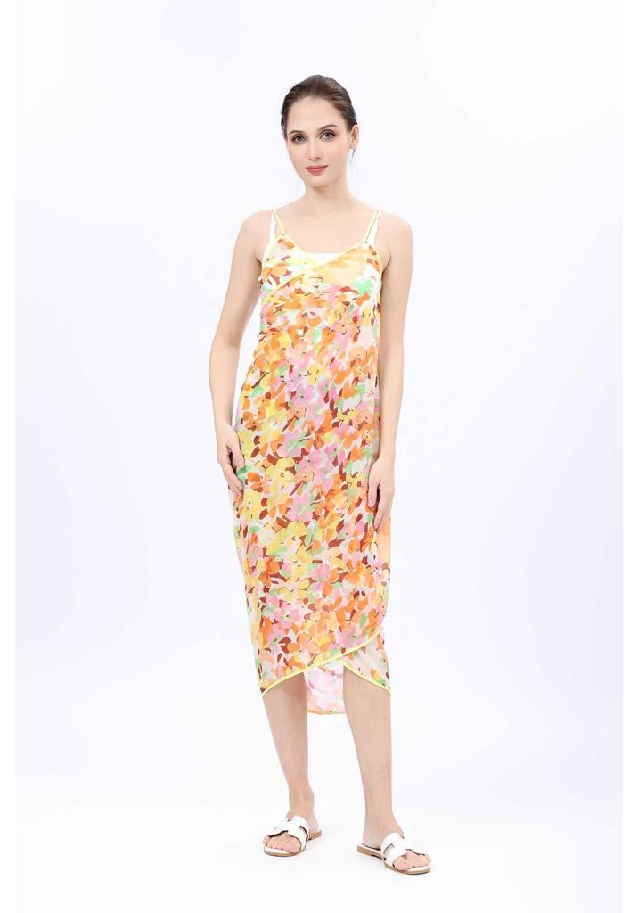Spring/Summer Women's Beach Towel Skirt Scarf: Chiffon Silk Sunflower Dress, Plus Size, Sun Protection Shawl