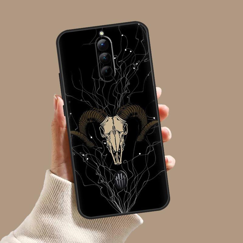 Ram Skull Skeleton Horror Case For ZTE Nubia Red Magic 11 10S 9S 8S 8 9 10 Pro Plus 6 7 6S 7S Pro 5G 6R 10 Air Cover