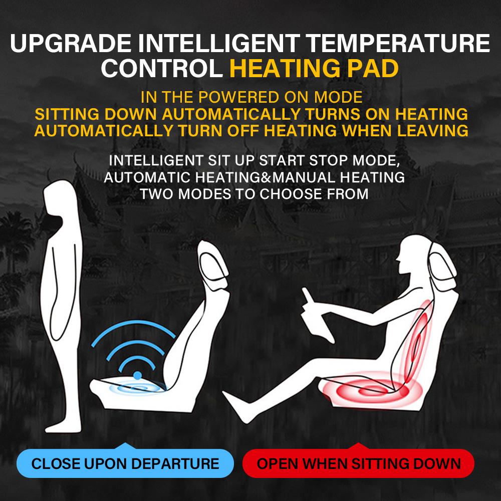 Heated Car Seat Cover Graphene Fast Car Seat Heater 12/24V Warm Plush Seat Protector Car Heating Mat Winter Seat Cushion