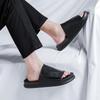 Platform slippers men's wear-resistant fashion one-word drag 2025 new summer breathable beach shoes 1058-R