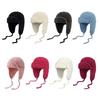 Teddy Fleece Bonnet Caps Warm Beanies Cap Fashion Winter Plush Hat  Women
