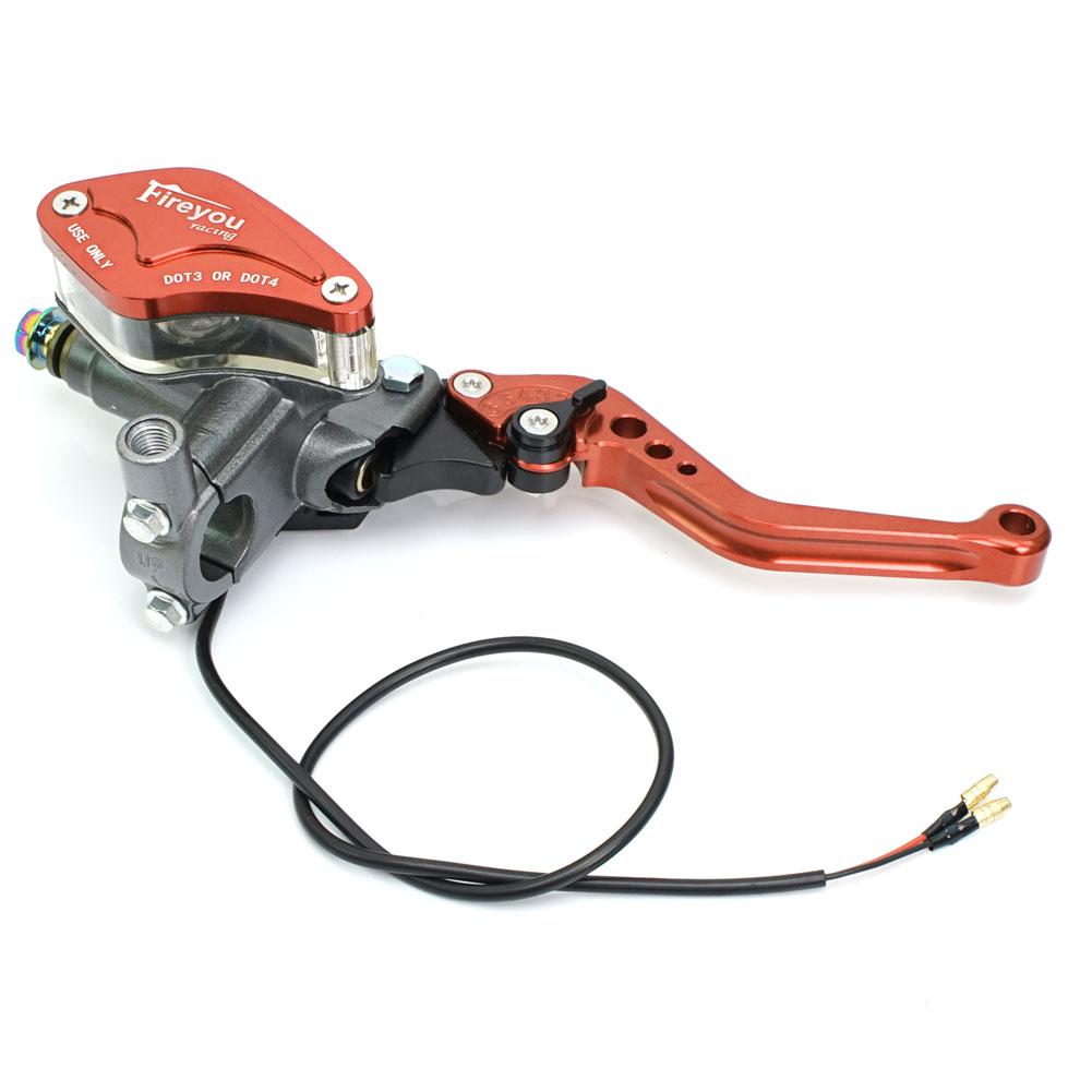 Motorcycle Hydraulic Brake Clutch Lever Pump Front Master Cylinder for Motocross Dirt Pit Bike ATV Quad Moped Buggy Go Kart