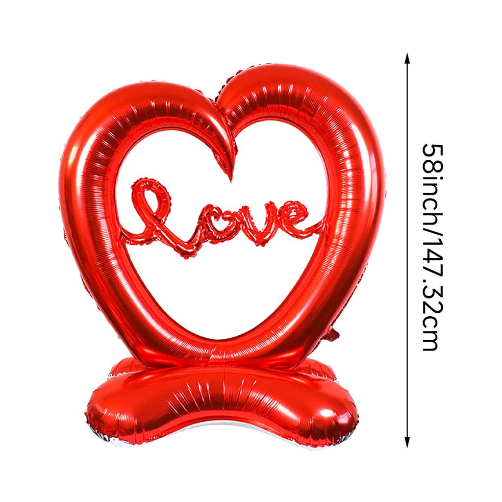 1pc Valentine's Day Standing Love Balloon, Suitable for Valentine's Day Decoration, I Love You Weddings, Anniversary Parties