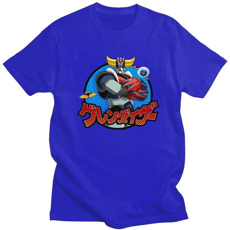 Custom Mens UFO Robot Grendizer T Shirt ShortSleeve Cotton Tshirts Classic Tshirt Leisure Goldorak Tees Slim Fit Clothing