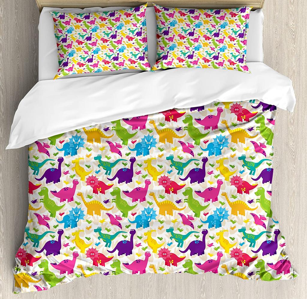 Kids Bedding Set For Bedroom Bed Home Skiing Penguins On Snowboards Winter Sports Themed P Duvet Cover Quilt Cover Pillowcase