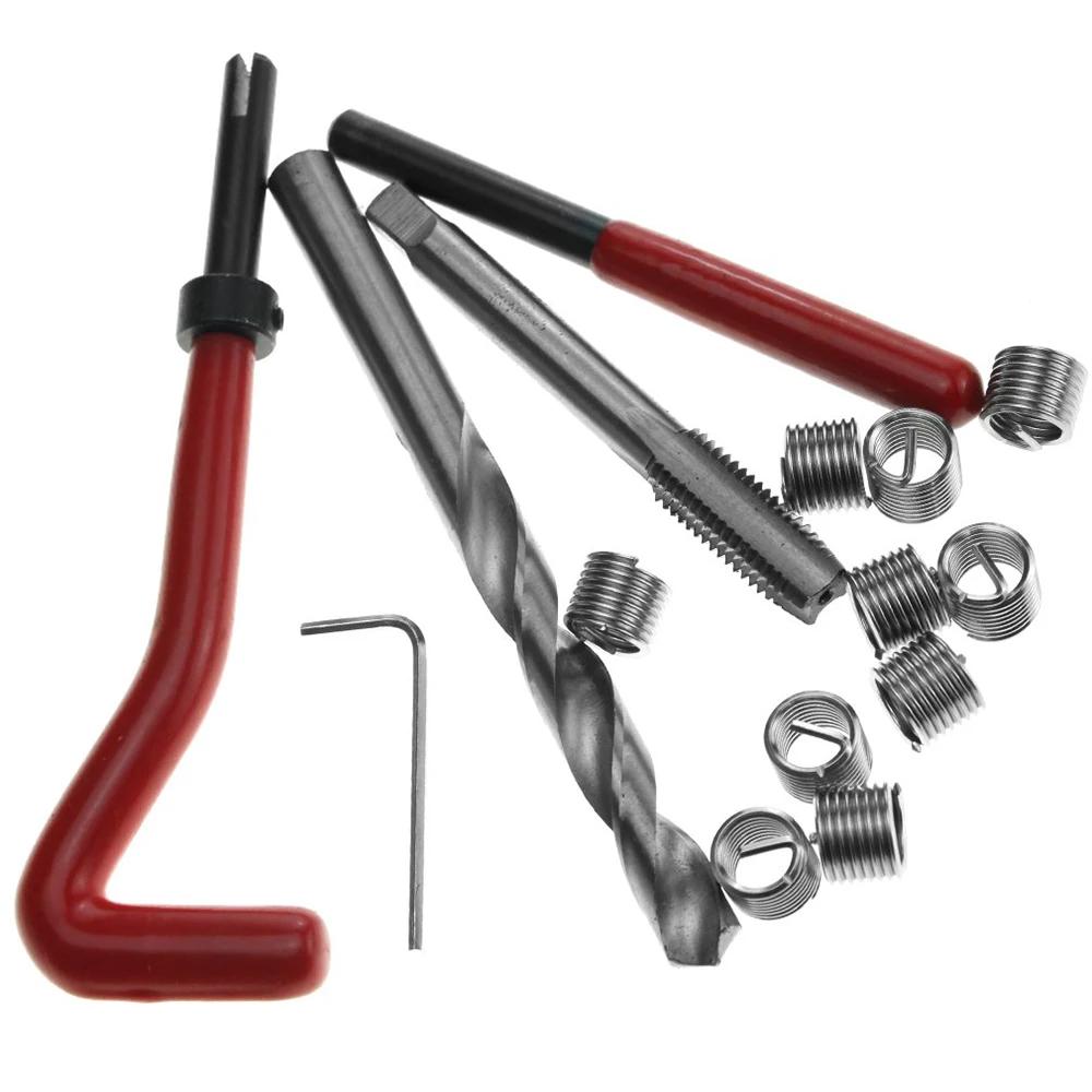 Κιτ Επισκευής Μετρικού Σπειρώματος 30 Τεμαχίων M5 M6 M8 M10 M12 M14 Helicoil Εργαλείο Ελατηρίου Car Pro M6 * 1.0