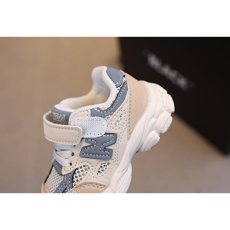 Summer new baby shoes boys' breathable single mesh shoes toddlers girls' dad shoes soft sole non-slip walking shoes