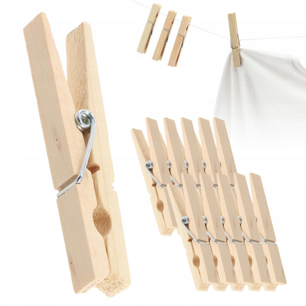 KADAX Klamerki Spinacze Na Pranie 10szt Drewniane Klipsy