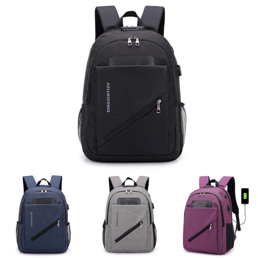 Stylish 15.6 Inch Laptop Backpack In Premium Polyester With Usb Charging Feature
