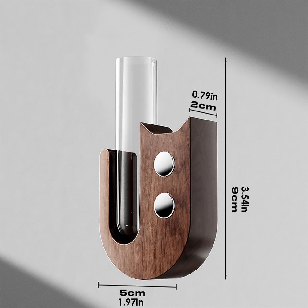 

Tiny Vase for Cat Whisker Glass Cat Whisker Collector & Decorative Vase Transparent Glass Cat Whisker Vase Refrigerator Magnet