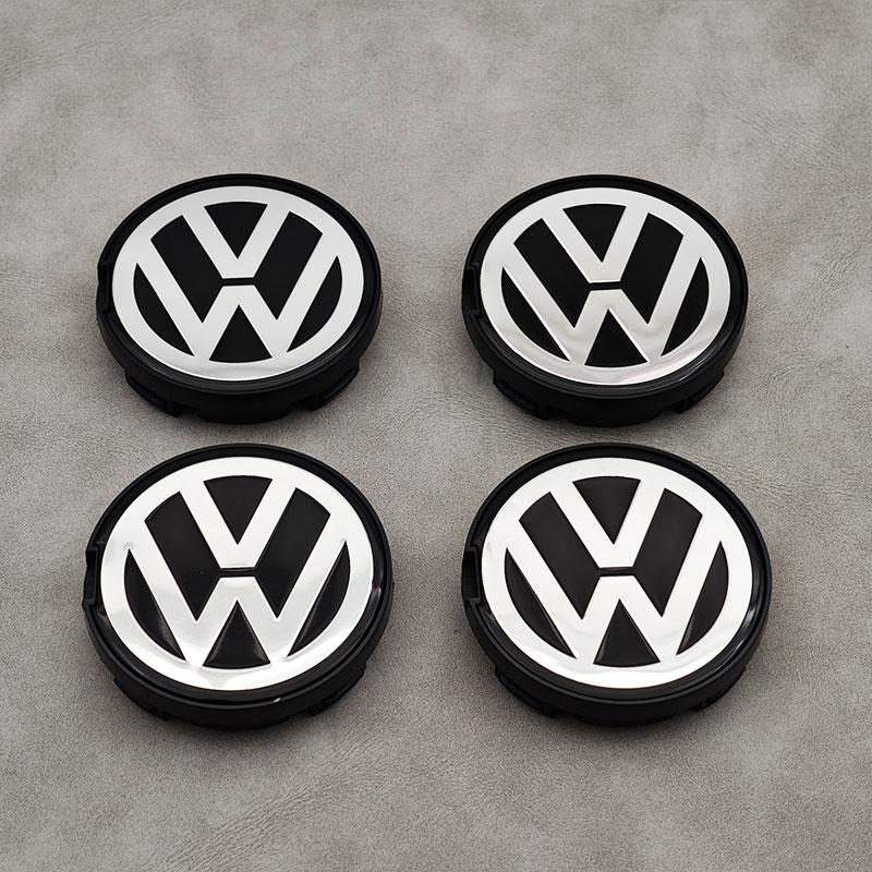 Hot 4pcs 55mm 56mm VW Logo Car Wheel Center Caps For Volkswagen VW Santana Bora Jetta Rims Hub Cover Caps 6N0601171 Accessories