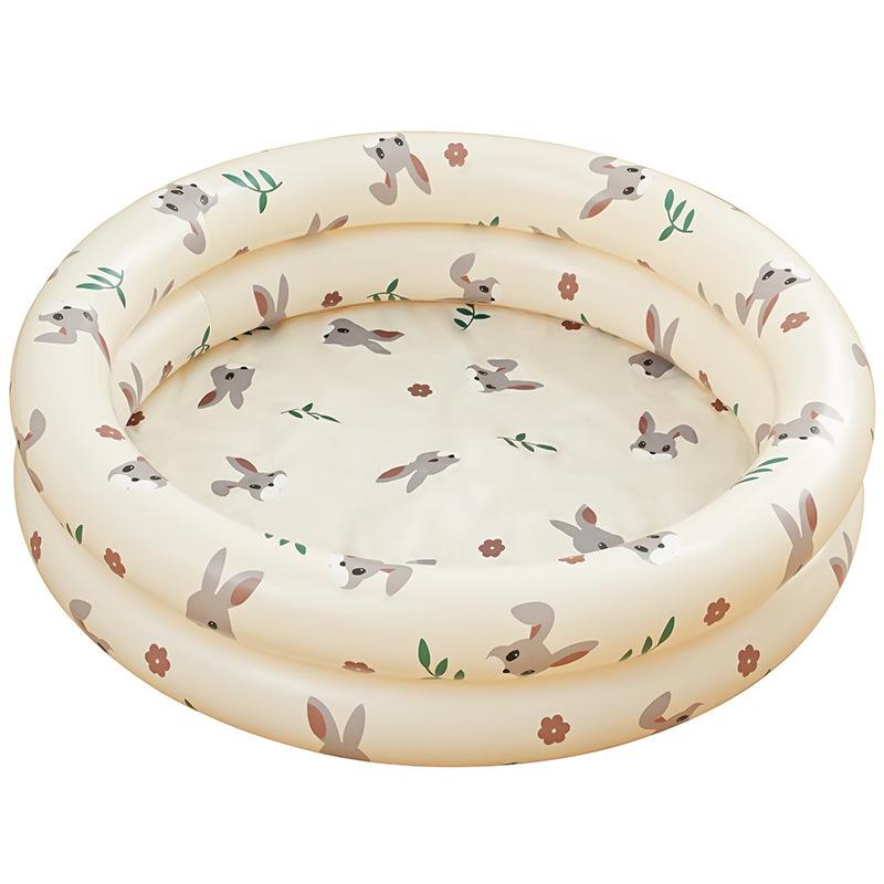 Children's Inflatable Little Rabbit Swim Ring with Double Airbag and Thickened Float Sleeves