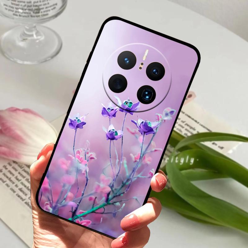For Huawei Mate 50 Pro Case Cover Soft TPU Painted Funda Cases For Huawei Mate 50 Pro Cover Silicone Mate50 Pro 50Pro 50E Coque