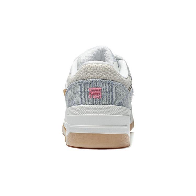 Li Ning 001 BTC Earning Money Every Day Slip Resistant Abrasion Resistant Low top Skateboard Shoes Women's Milk Blue AGCS022-1