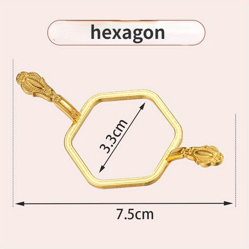 2PCS Lacquer Wax Mold Hardware Pattern Circle Mold Lacquer Seal Stamping and Shaping Device Metal Wax Sealing Mold