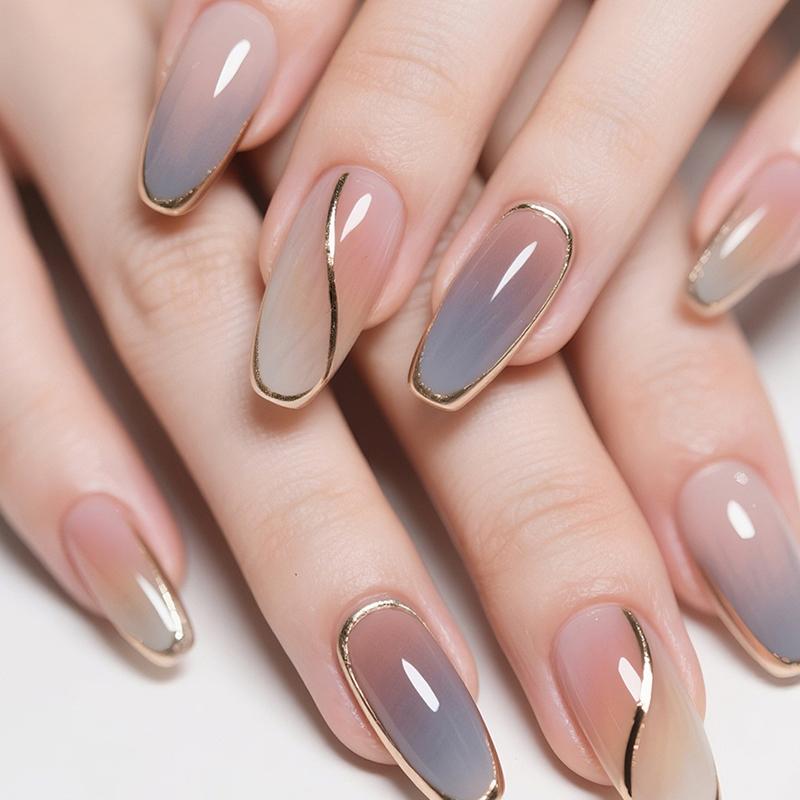 5Pcs Nail Art Liner Brushes Sizes Painting Nail Design Pen 4/8/12/20/25Mm Drawing Tool For Long Lines Thin Details Manicure Pen