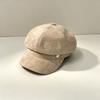 Retro metal bow Bere octagonal hat female autumn and winter face small short brim newsboy hat temperament versatile painter hat