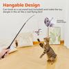 Cat Toys Flapping Bird (No Flying), Lifelike Sandpiper Chirp Tweet, Rechargeable Touch Activated Kitten Toy Interactive Cat Exercise Toys for All Bree