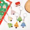 Acrylic Christmas Tree Keychain Charm Student Bag Handbag Decoration Christmas Key Chain Hanging Pendant Xmas New Years Gift 2D