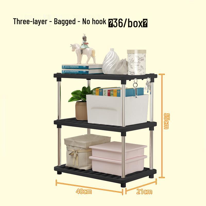 Multi-Layer Storage Rack for Kitchen, Bathroom, Living Room, and Desktop Use